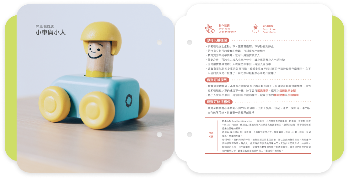 每一項「玩的體驗」的詳細說明指引