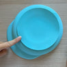 輕鬆分配食物！英國 Nana’s Manners 寶寶學習餐具 — 矽膠分隔餐盤（天青藍）